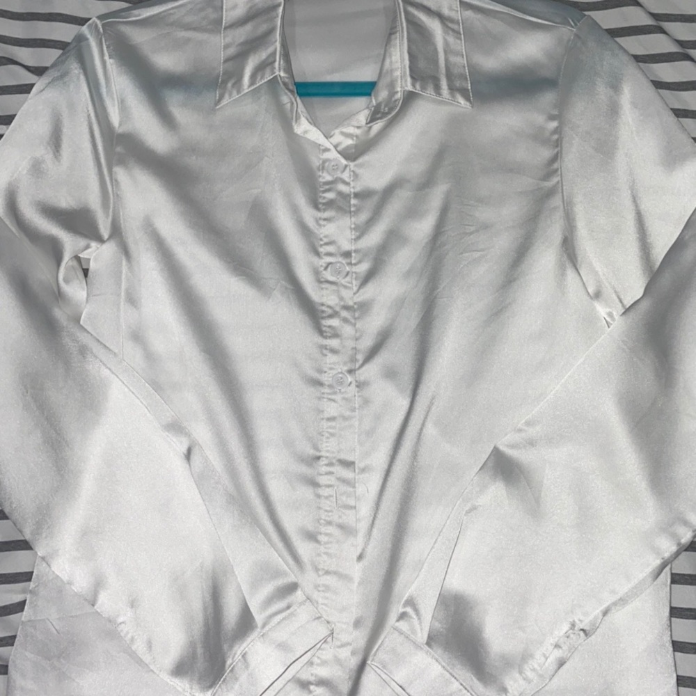 White Button Up - Picture 2 of 3